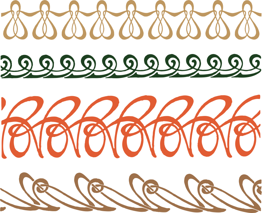 864x702 Free Art Deco Borders Clip Art