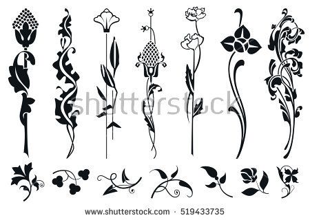 Art Nouveau Flowers Stock Images, Royalty Free Images Vectors 450x320 Art Nouveau Flowers Stock Images, Royalty Free Images Vectors