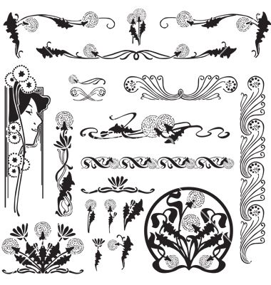 Sources In Art Nouveau Pattern, Art 380x400 Sources In Art Nouveau Pattern, Art
