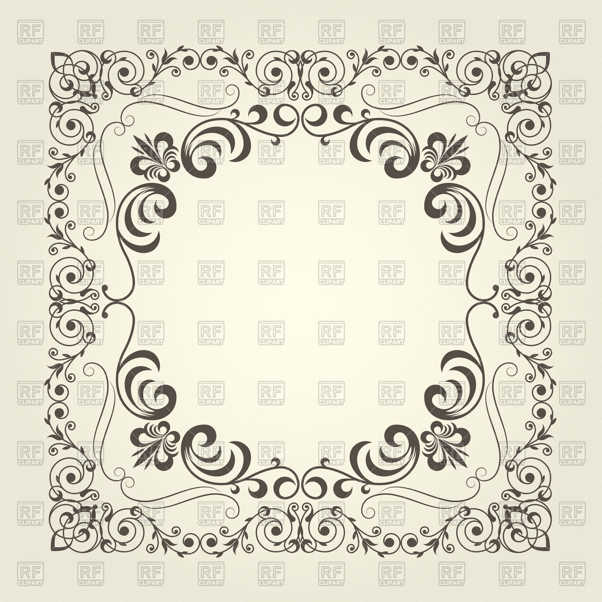 Art Nouveau Ornamental Square Frame Vector Image Of Borders 1200x1200 Art Nouveau Ornamental Square Frame Vector Image Of Borders