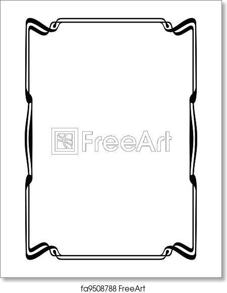 Free Art Print Of Art Nouveau Black Ornamental Decorative Frame 450x580 Free Art Print Of Art Nouveau Black Ornamental Decorative Frame