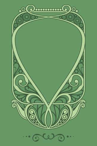 Natural Art Nouveau Frame Vector 327x490 Natural Art Nouveau Frame Vector