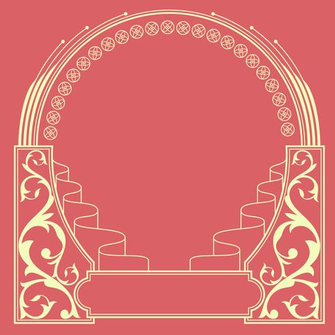 Ornamental Art Nouveau Frame Vector 490x490 Ornamental Art Nouveau Frame Vector