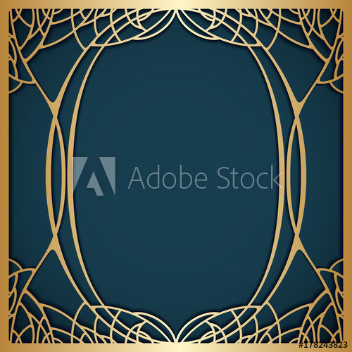 Vector Art Nouveau Frame 500x500 Vector Art Nouveau Frame