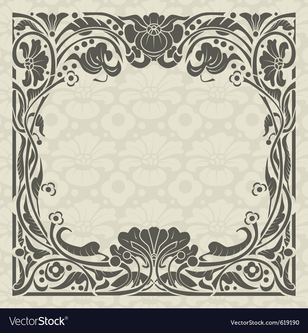 Art Nouveau Frame Royalty Free Vector Image Vectorstock Gado Gado 1000x1080 Art Nouveau Frame Royalty Free Vector Image Vectorstock Gado Gado