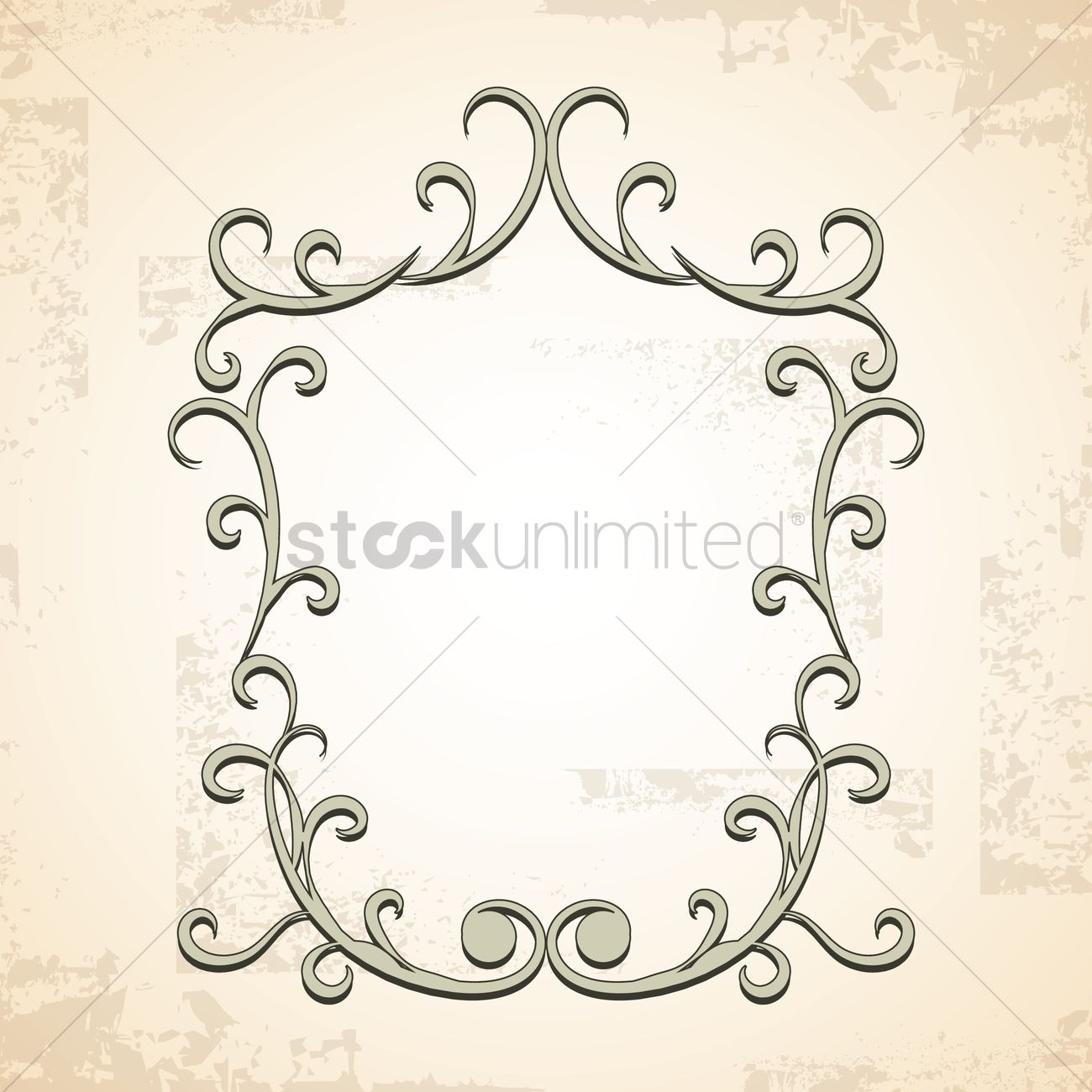 Art Nouveau Frame Vector Image 1300x1300 Art Nouveau Frame Vector Image