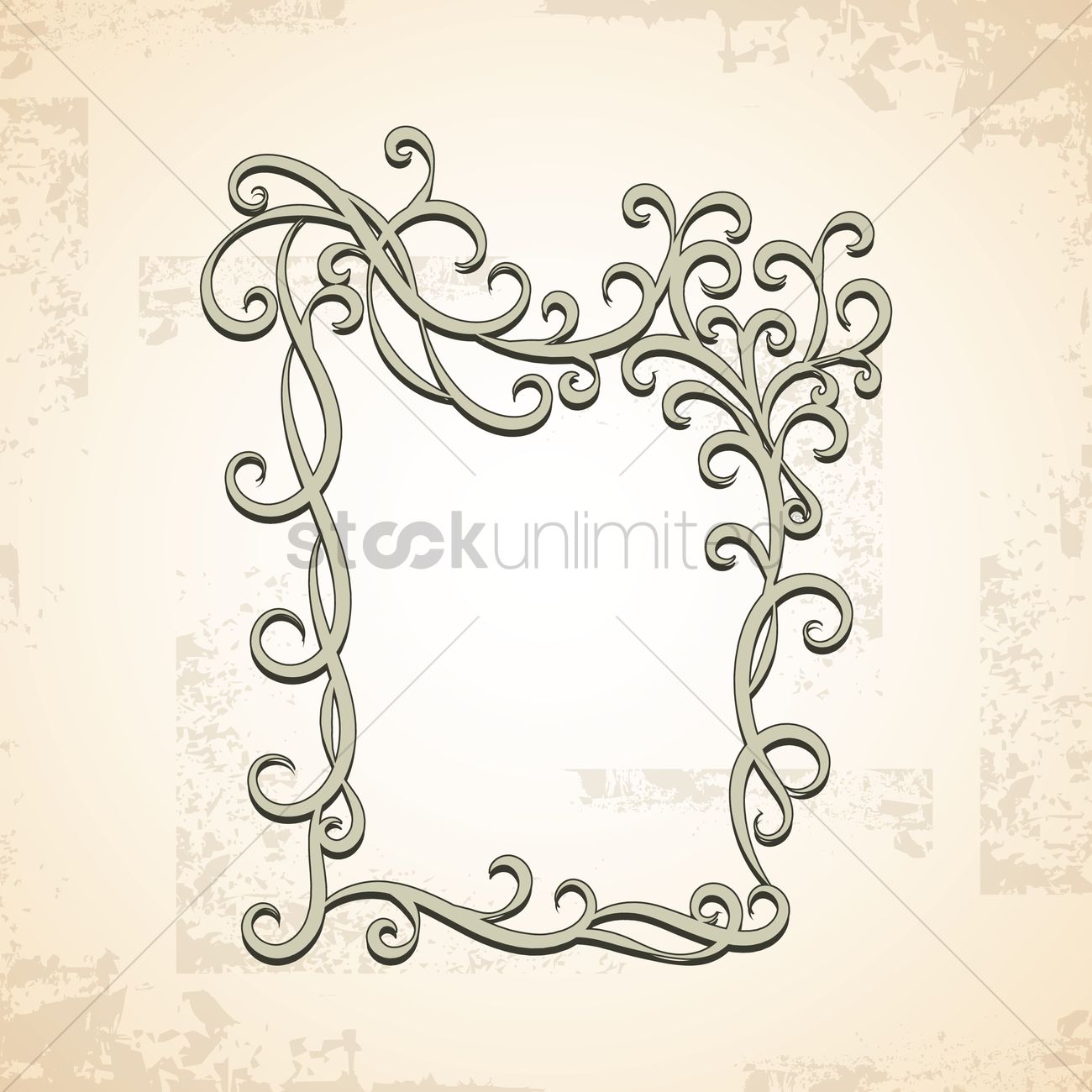 Art Nouveau Frame Vector Image 1300x1300 Art Nouveau Frame Vector Image