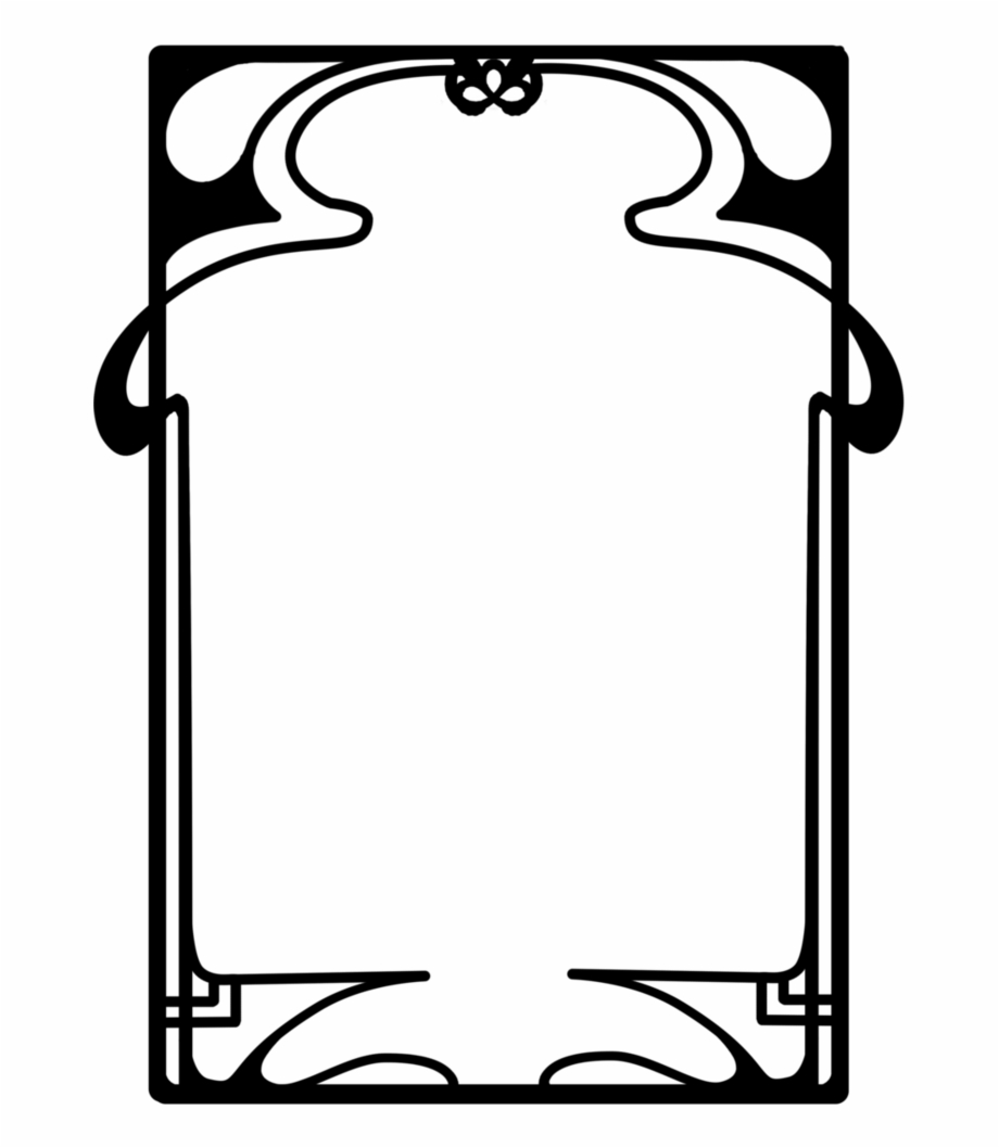 920x1058 Art Nouveau Frame Png Png Download