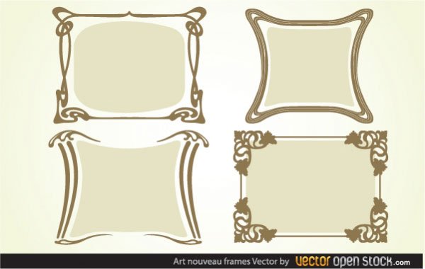 600x380 Free Free Art Nouveau Frames Files, Vectors Graphics