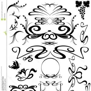 300x300 Royalty Free Stock Image Set Beautiful Deco Flowers Vector