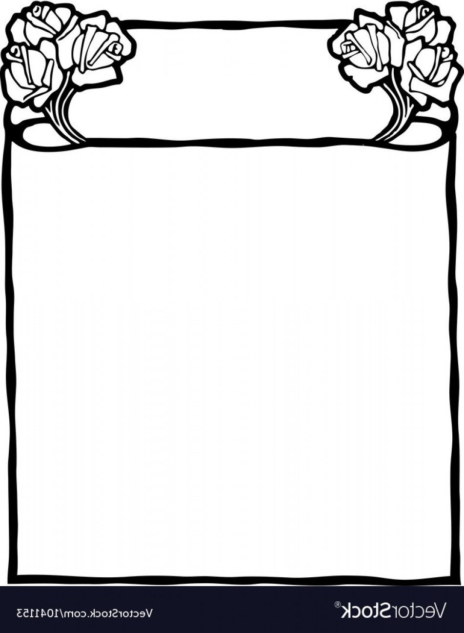 951x1296 Art Nouveau Frame Vector Catchsplace