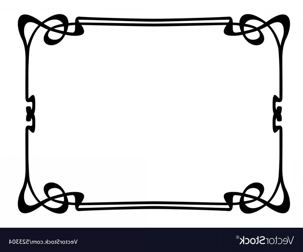 1200x996 Art Nouveau Ornamental Decorative Frame Vector Handandbeak