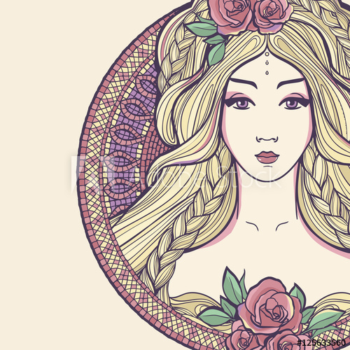 Art Nouveau Woman 500x500 Art Nouveau Woman