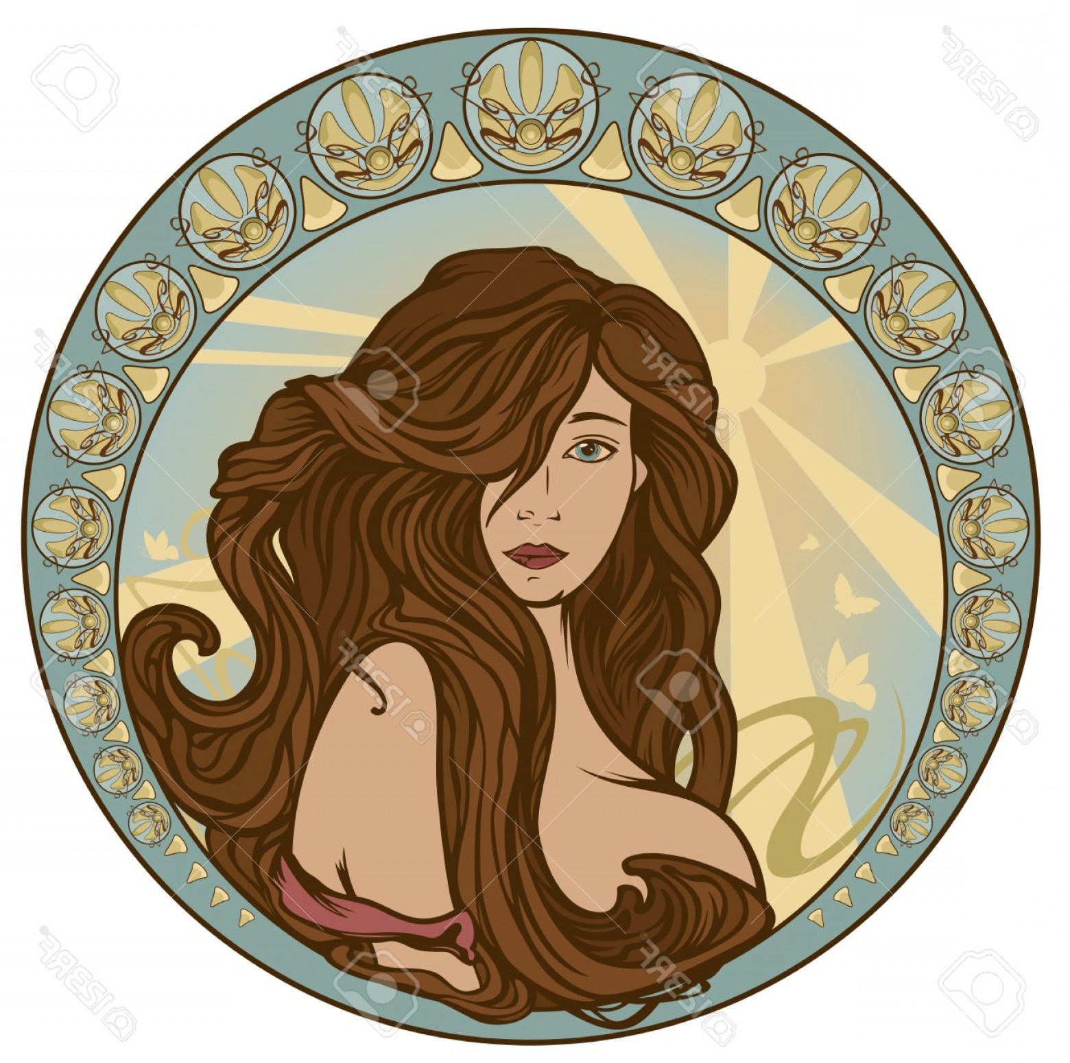Hair Vector Art Nouveau Hoodamathrun 1560x1551 Hair Vector Art Nouveau Hoodamathrun
