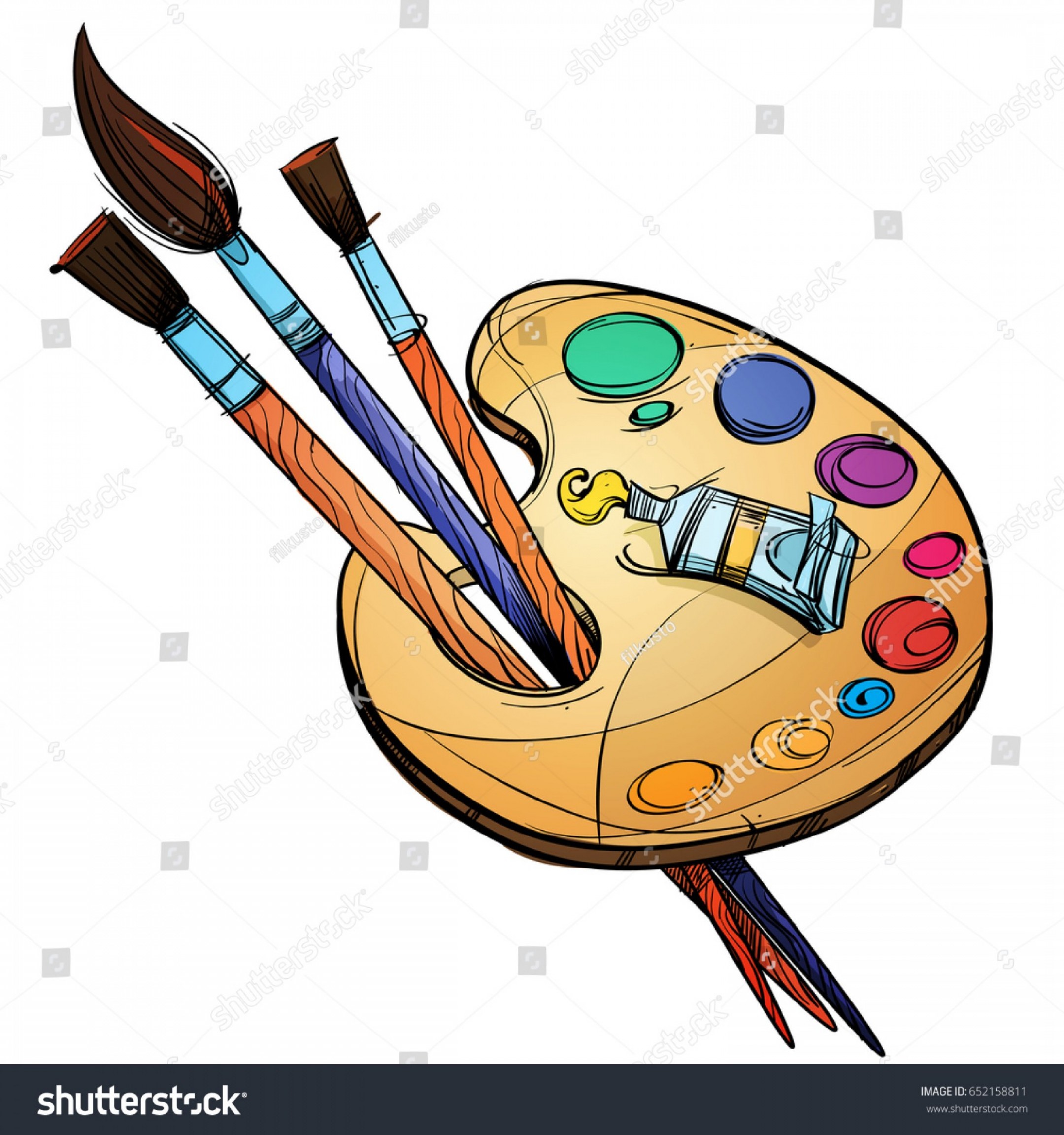 Artists Palette Paints Brushes Vector Illustration Cqrecords 2160x2304 Artists Palette Paints Brushes Vector Illustration Cqrecords
