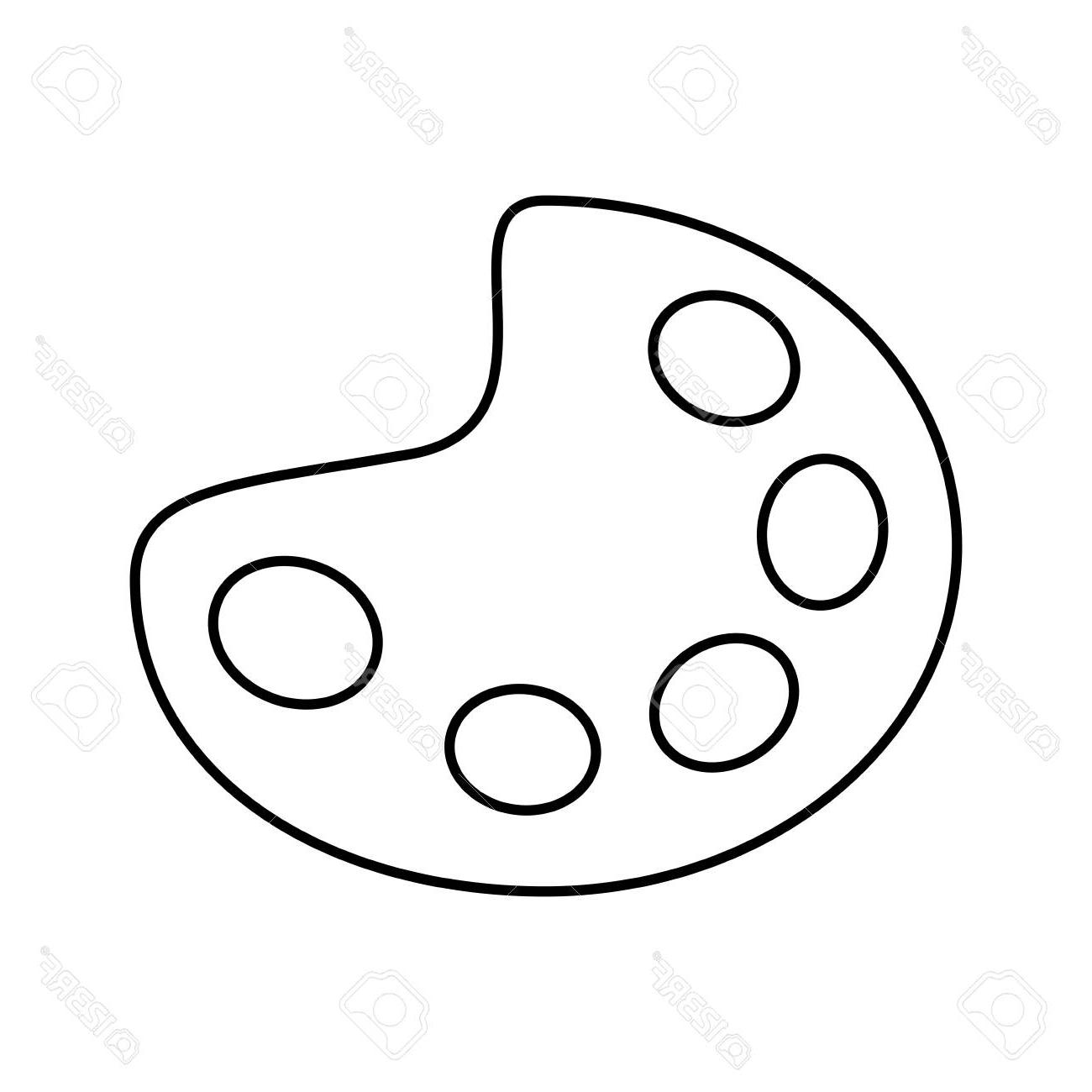 Best Hd Art Palette Black And White Vector Library Vector Images 1300x1300 Best Hd Art Palette Black And White Vector Library Vector Images