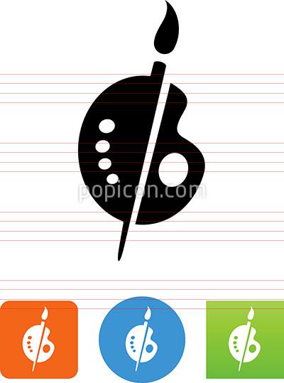Vector Artist Palette Icon 400x539 Vector Artist Palette Icon