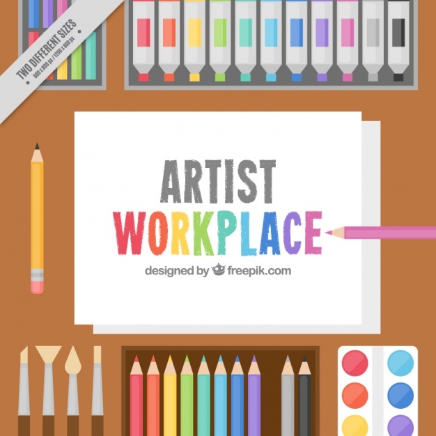 626x626 Background Of Art Materials And Paper Vector Free Download