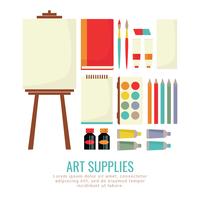 200x200 Vector Cute Art Supplies Collection