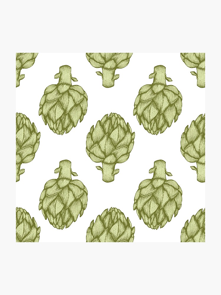 750x1000 Artichoke Vector Hand Drawn Vector Illustration Photographic