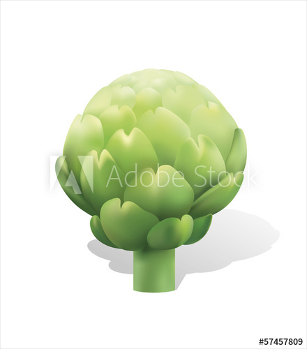 440x500 Artichoke Vector Illustration