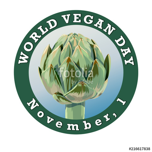 500x500 World Vegan Day International November Holiday Poster