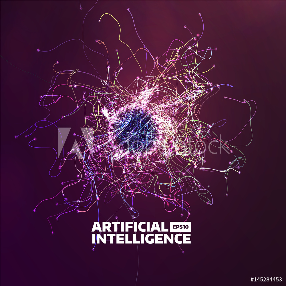 1000x1000 Photo Art Print Artificial Intelligence Vector Background