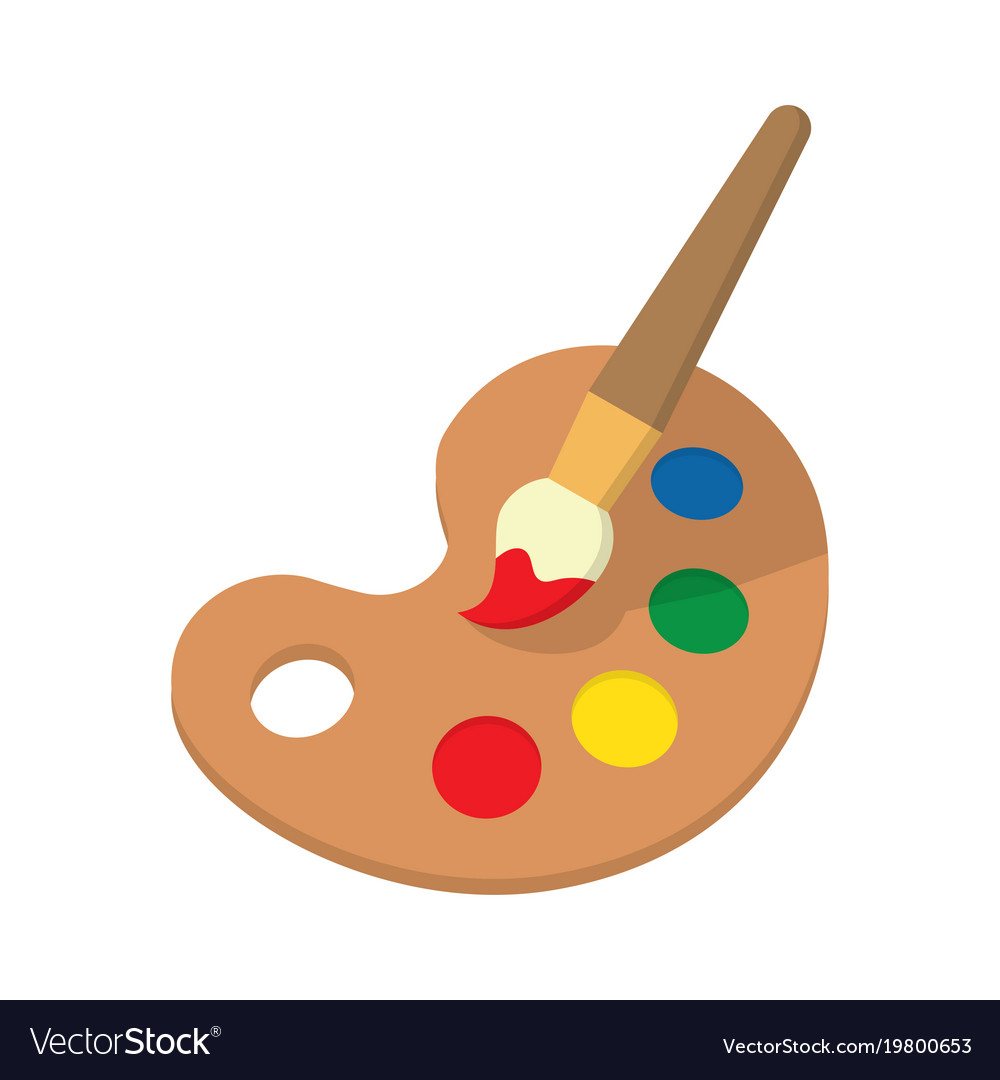 1000x1080 Free Clipart Paint Brush Palette