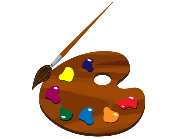 600x467 Paint Palette Clip Art Free