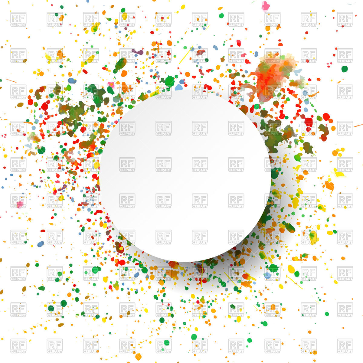 1200x1200 Artistic Background With Round Frame Vector Image Of Borders