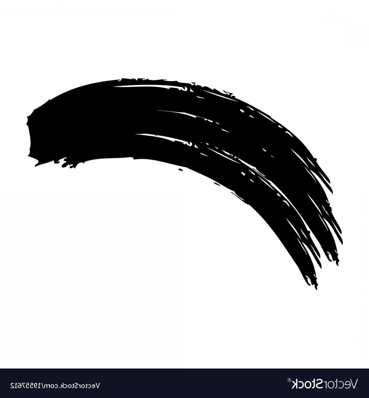 1200x1296 Ink Brush Wave Curved Paint Artistic Vector Handandbeak