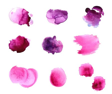 450x377 Vector Watercolor Paint Swashes And Spots Artistic Vector Design