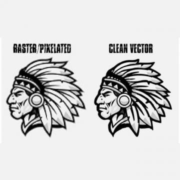 360x360 Pixel To Vector Conversion Service