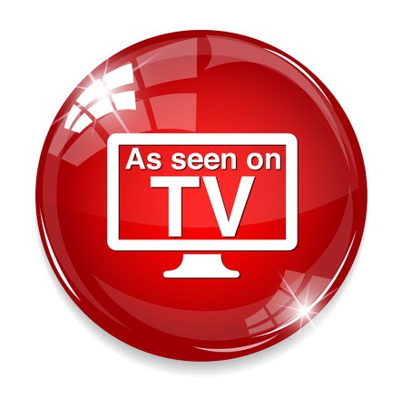 443x450 As Seen On Tv Sign Royalty Free Vector Graphics