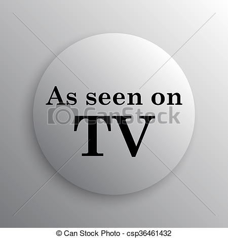450x470 As Seen On Tv Icon Internet Button On White Background Drawings