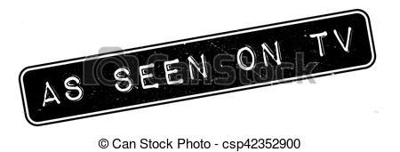 450x171 As Seen On Tv Rubber St Grunge Design With Dust Vector