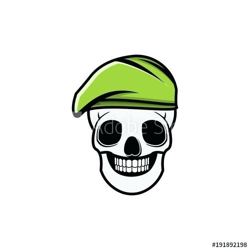 500x500 Skull And Hat Military Logo Template Vector Icon Design Buy This