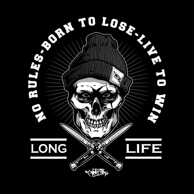 626x626 Skull Gangsta Logo Vector Premium Download