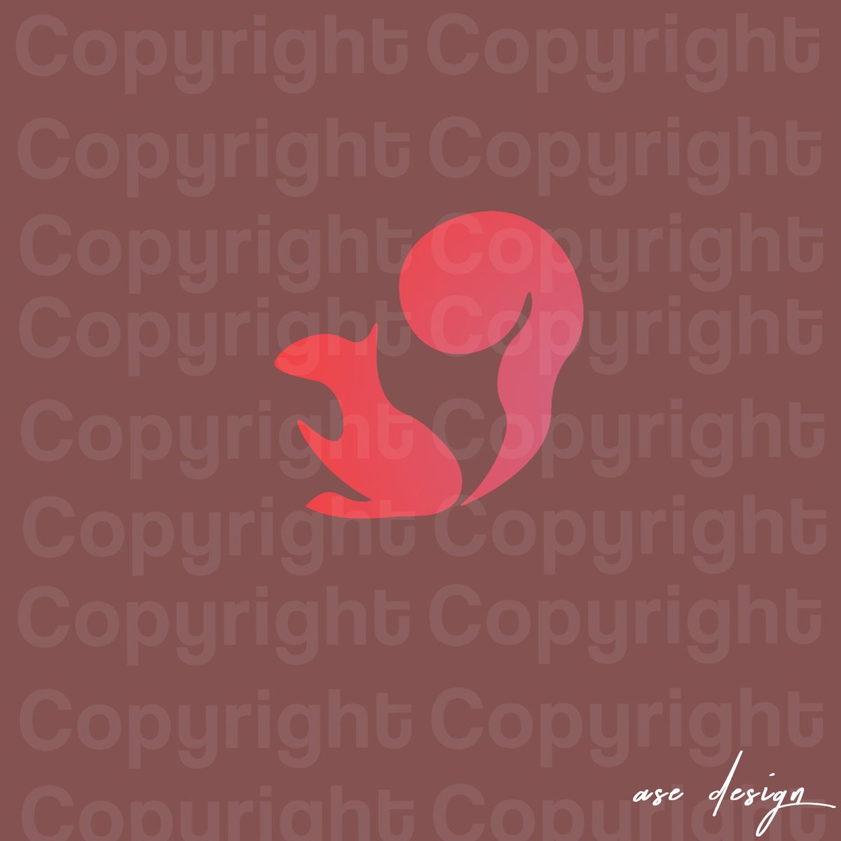 1200x1200 Ase Design On Twitter Abstract Squirrel Vector Logo, Dm Me If