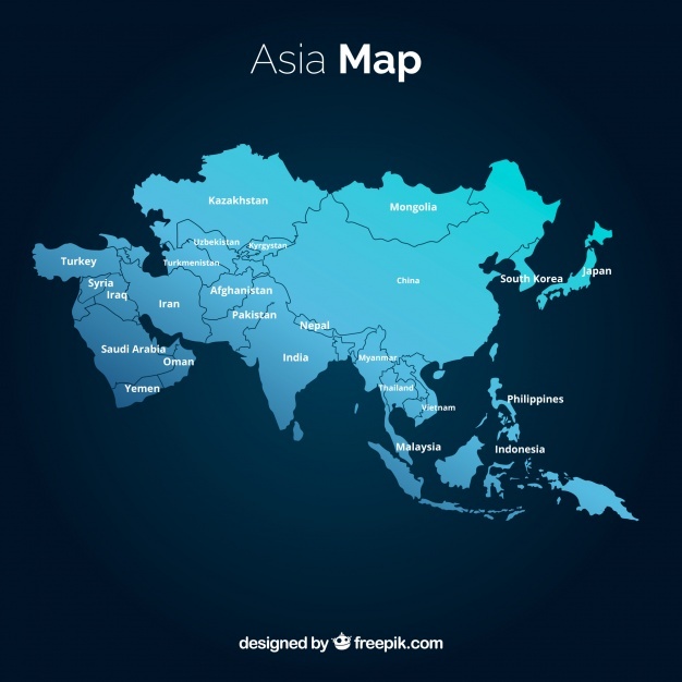 Asia Map Vector at Vectorified.com | Collection of Asia Map Vector free ...