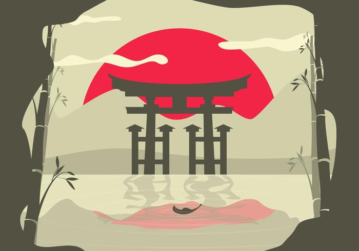 Torii Asian Landscape Background 700x490 Torii Asian Landscape Background