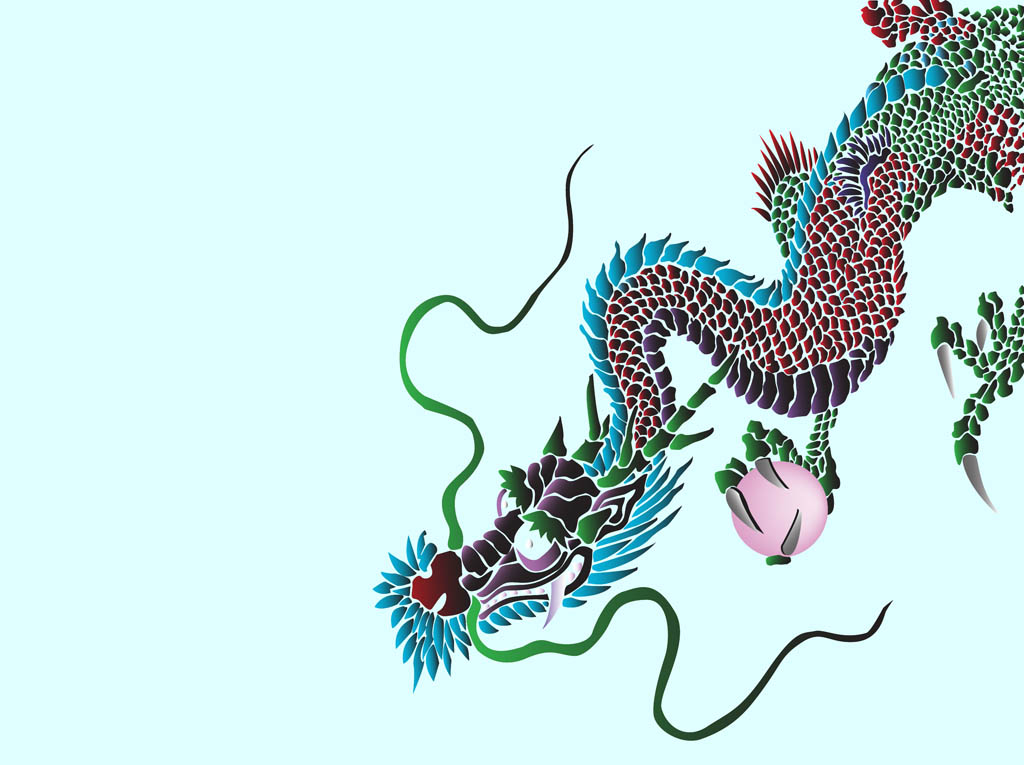 1024x765 Asian Dragon Graphics Vector Art Graphics
