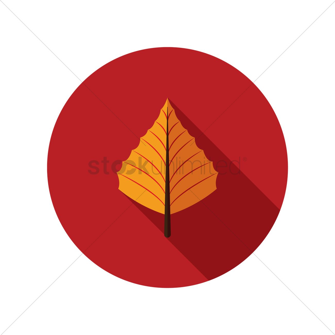 1300x1300 Aspen Leaf Vector Image