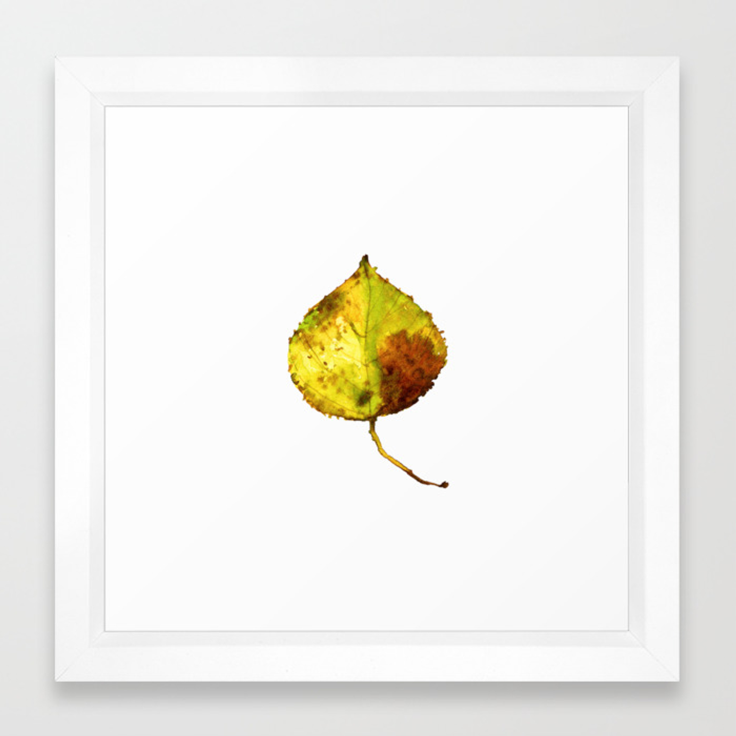 1500x1500 Aspen Leaf Framed Art Print