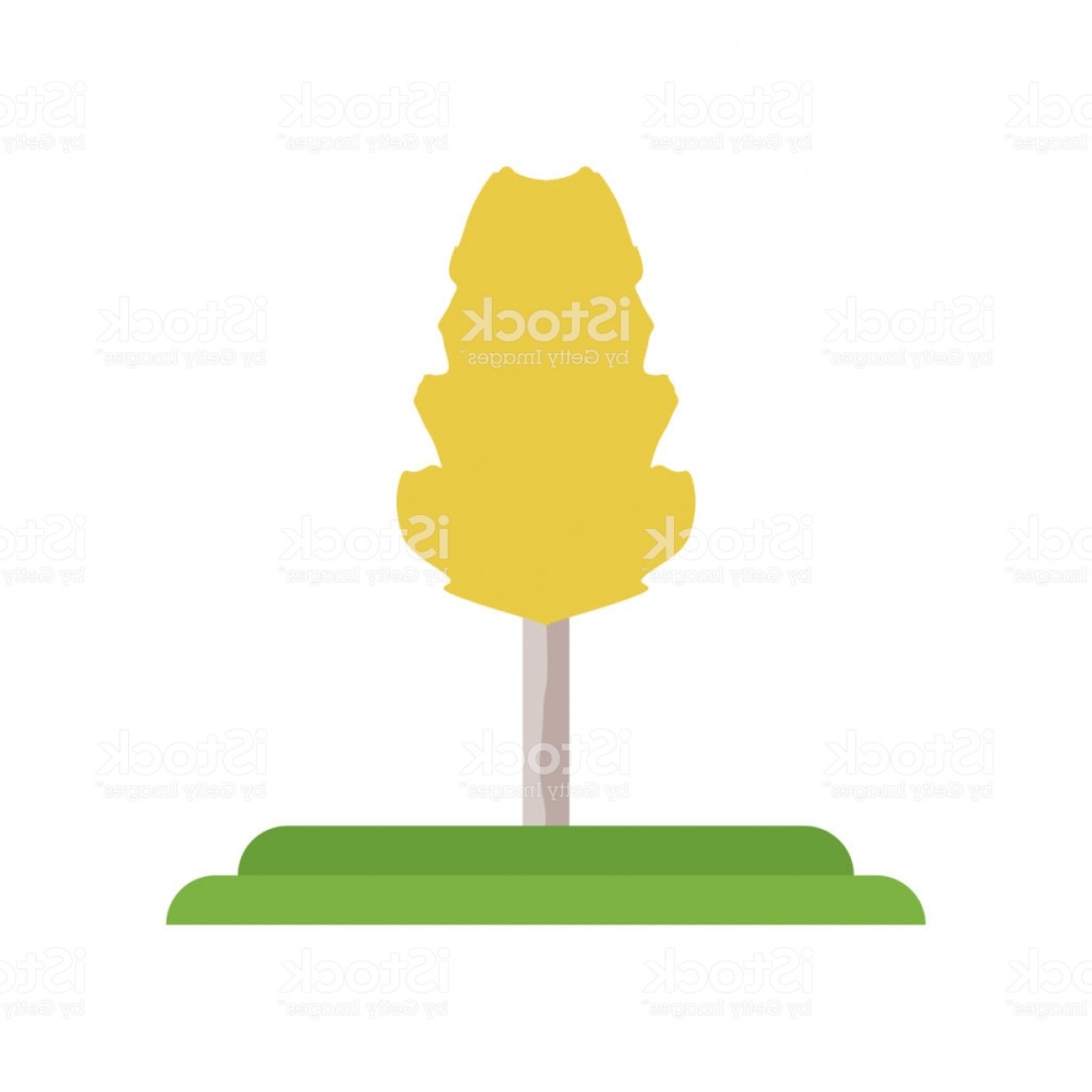 1228x1228 Bigtooth Aspen Tree Icon Vector Sign And Symbol Isolated On White
