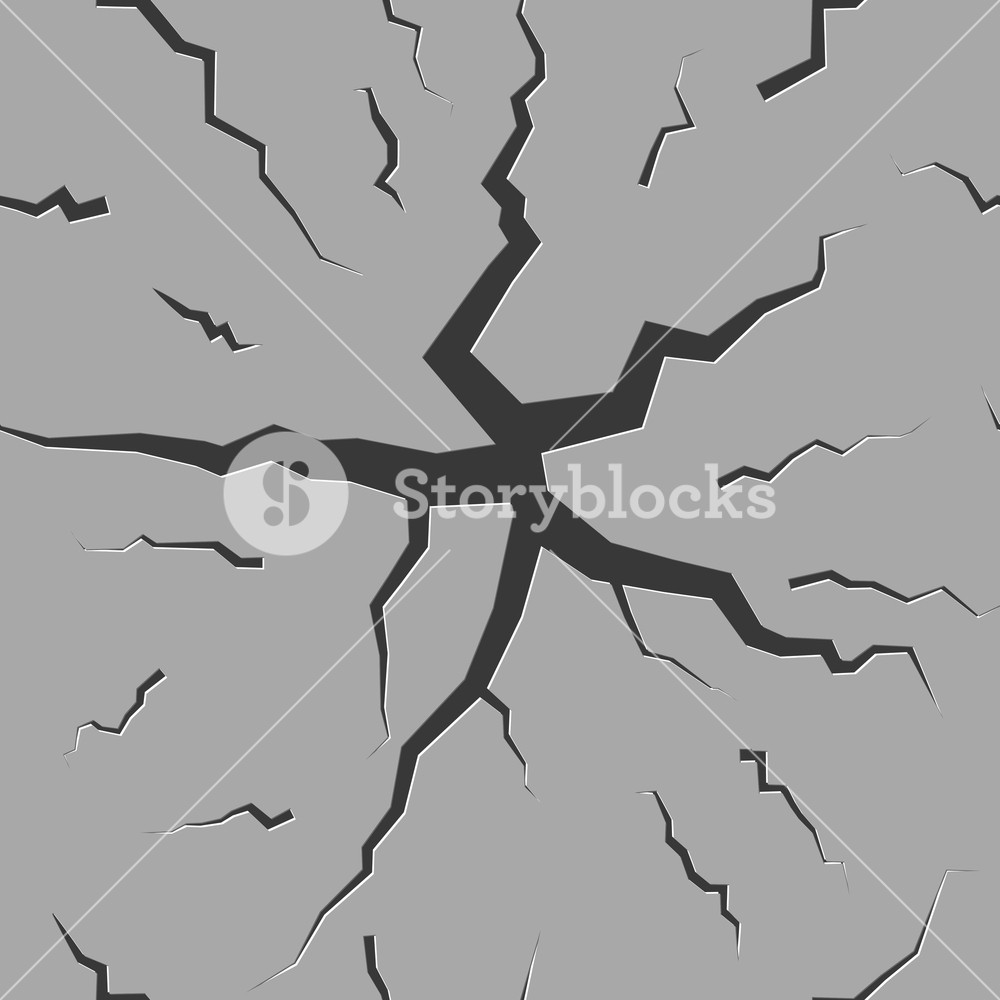 1000x1000 Abstract Seamless Background Of The Various Cracks In The Asphalt