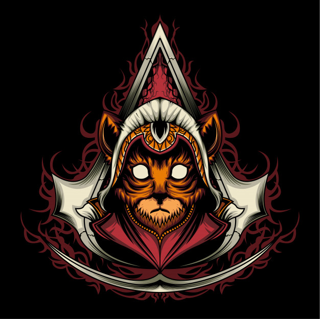Assassin Creed Kitten Vector Premium Download 626x625 Assassin Creed Kitten Vector Premium Download