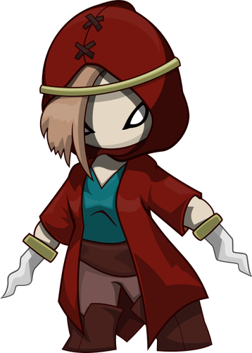 Assassin Vector Drawing 358x500 Assassin Vector Drawing