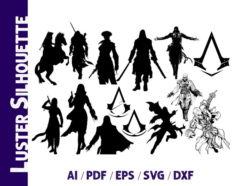 Assassins Creed Assassins Creed Silhouette Vector Etsy 794x633 Assassins Creed Assassins Creed Silhouette Vector Etsy