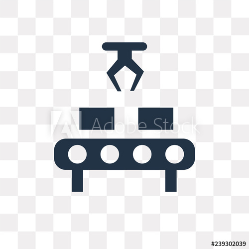 Assembly Line Vector Icon Isolated On Transparent Background 500x500 Assembly Line Vector Icon Isolated On Transparent Background